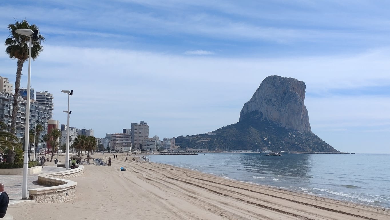 Calpe waterfront and rock